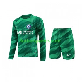 Camiseta Chelsea Portero Niño Tercera Equipación 2023/2024 Manga Larga